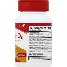 Leader Vitamin D3 Supplement - image 4