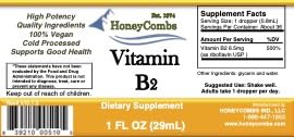 HoneyCombs Vitamin B2 Liquid Drops Riboflavin - 1 Fl Oz - image 2