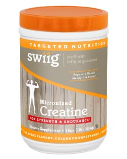swiig Micronized Creatine Monohydrate Powder - 90 Servings