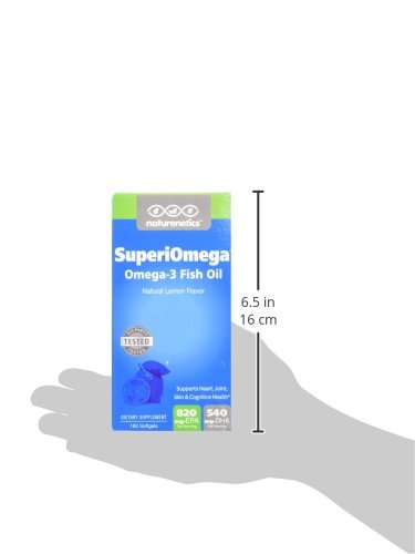 Naturenetics SuperiOmega rTG Omega-3 Fish Oil 1500mg - 180 Softgels - image 5