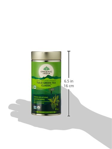 Organic India Tulsi Green Tea - 100 g - image 5