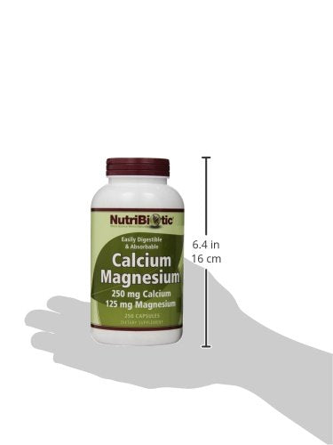 NutriBiotic Calcium Magnesium - 250 Capsules - image 4