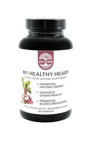 BARE VITAMINS My Healthy Heart Cardiovascular Support - 120 Capsules