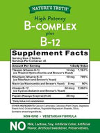 Nature's Truth High Potency B-Complex Plus B-12 Tablets - 180 Count - image 7