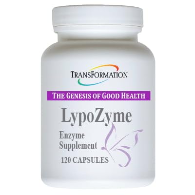 TRANSFORMATION LypoZyme Lipase Enzyme Supplement for Digestion - 120 Capsules