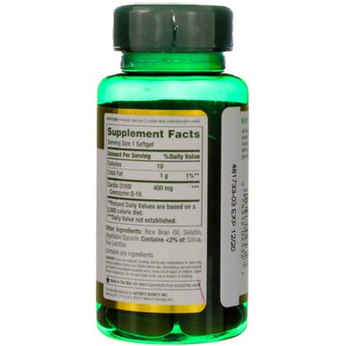 Nature's Bounty CoQ10 400mg Cardio Q10 - 30 Softgels - image 6