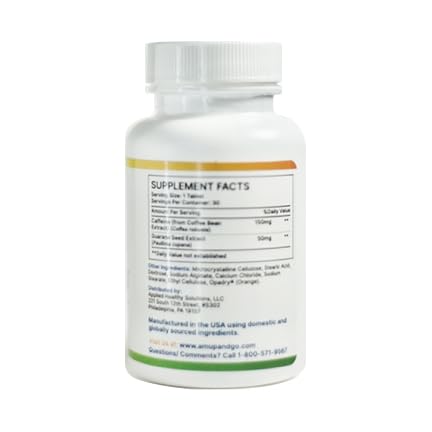 amUPandGO Natural Delayed Release Caffeine Tablet - 30 Tablets - image 5