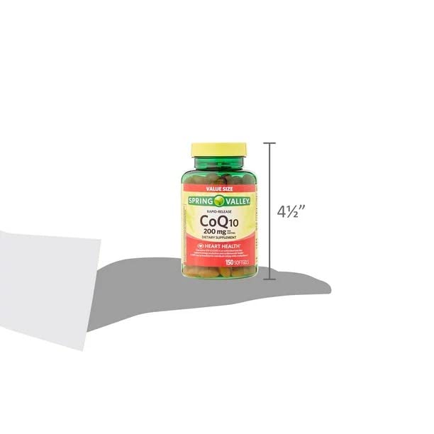 Convergence Spring Valley CoQ10 Rapid Release Softgels 200mg - 150 Count - image 8
