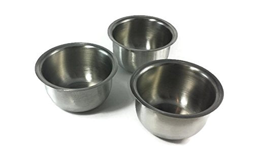 Equipment Essentials Iodine Cups Stainless Steel Medical - 3 Cups