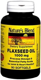 Nature's Blend Flaxseed Oil 1000mg - 90 Softgels - image 2