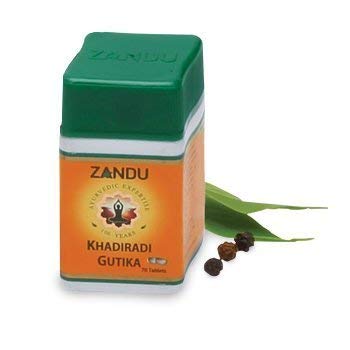 Zandu Khadirati Gutika Neem Supplement - Pack of 6