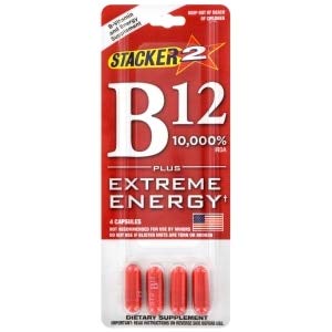 Stacker 2 Vitamin B12 10,000 RDA - 12 Capsules - image 2