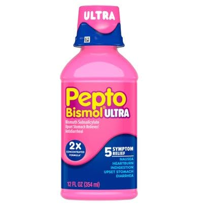 Pepto Bismol Ultra Liquid Stomach Relief - 12 Fl Oz