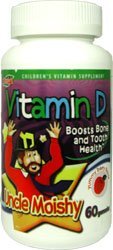 Uncle Moishy Vitamin D3 1000 IU Gummies - 60 Count