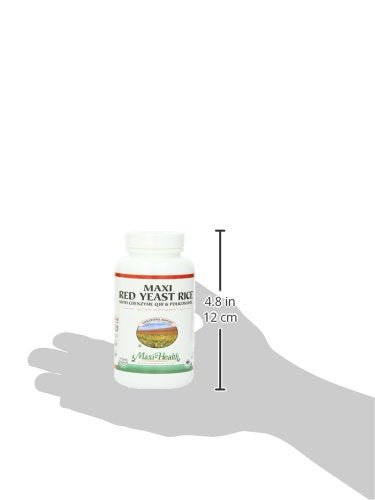 Maxi Health Red Yeast Rice 600mg with CoQ10 & Policosanol - 120 Capsules - image 4