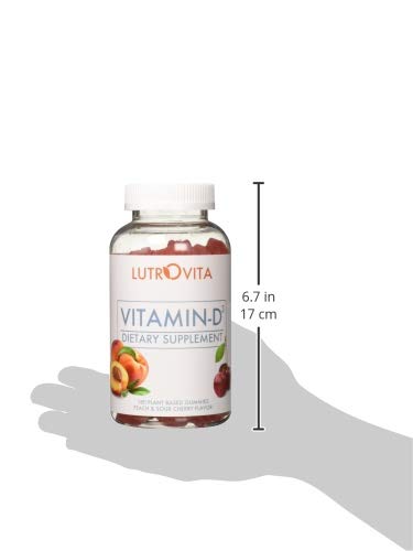 Lutrovita Vitamin D3 Mix Gummy Peach & Sour Cherry - 180 Count - image 5