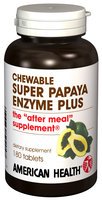 American Health Super Papaya Enzyme Plus - 180 Tablets - image 2