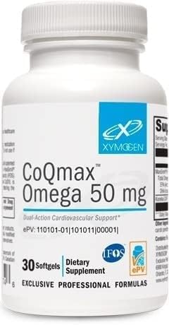 XYMOGEN CoQmax Omega 50 mg Cardiovascular Support - 30 Softgels
