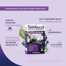 Sambucol Black Elderberry Cold and Flu Relief Quick Dissolve Tablets - image 2
