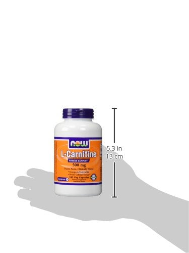 NOW Foods L-Carnitine 500 mg - 180 Capsules - image 4
