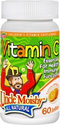 PDTXCLS HOW FIT Uncle Moishy Vitamin C Jellies Orange Flavor - 60 Gummies