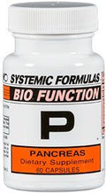 Systemic Formulas P Pancreas - 60 Capsules