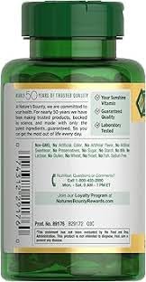 Nature's Bounty Vitamin D3 5000 IU Maximum Strength - 480 Softgels - image 2