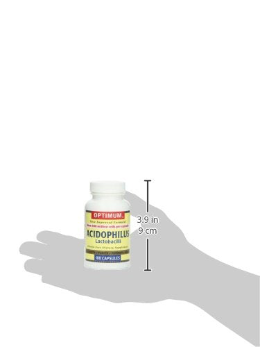 Optimum Acidophilus Lactobacilli Capsules - 100 Capsules - image 4