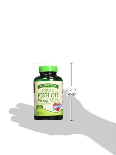 Nature's Truth Fish Oil 1200 mg Omega-3 Softgels - 90 Count - image 4