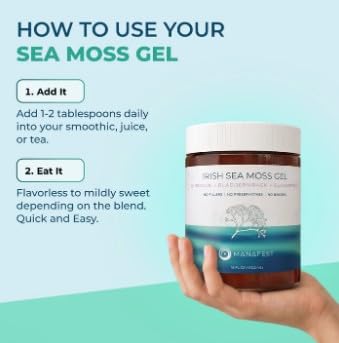 MANAFEST Wildcrafted Sea Moss Gel Elderberry Burdock - 16oz - image 4