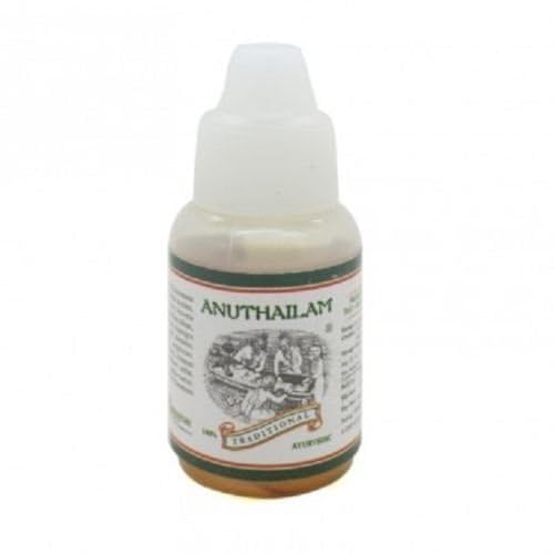 Kairali Anu Thailam Ayurvedic Nasya Oil for Sinus Relief - 10 mL