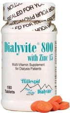 Dialyvite 800 with Zinc 15 mg Dialysis Support - 180 Tablets