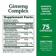 Nature's Bounty Ginseng Complex Plus Royal Jelly - 675 Capsules - image 4