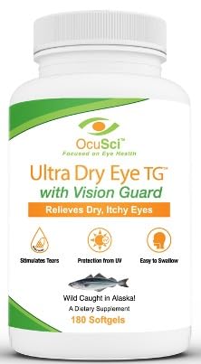 OcuSci Omega-3 with Lutein & Zeaxanthin for Dry Eyes - 180 Softgels