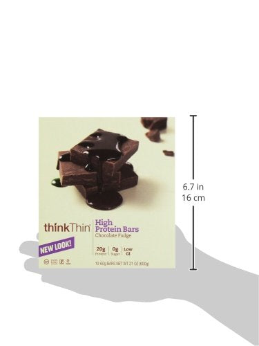 thinkThin Protein Bars Chocolate Fudge - 10 Count - image 3