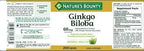 Nature's Bounty Ginkgo Biloba 60mg Capsules - 200 Count - image 2