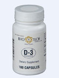 Bio-Tech D3 Cholecalciferol 1000 IU - 100 Capsules