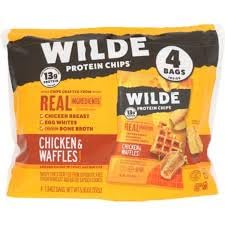 KD Chocolates Protein Chips Chicken Waffles Gluten Free - 4 Count