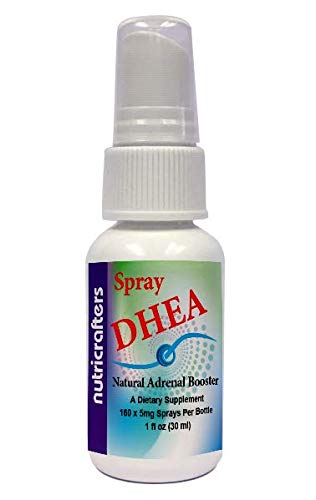 NutriCrafters DHEA Spray 5mg Adrenal Booster - 3 x 1 fl oz
