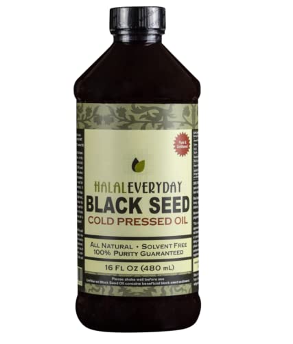 HalalEveryDay Pure Black Seed Oil - 32oz - 2-16oz Bottles of 100% - image 2