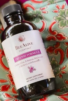 BeeAlive Defense Formula with Zinc, Echinacea & Elderberry - 4 Fl Oz - image 2