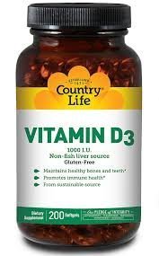 Country Life Vitamin D3 1000 IU - 400 Softgels