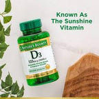 Nature's Bounty Vitamin D3 5000 IU Maximum Strength - 480 Softgels - image 5