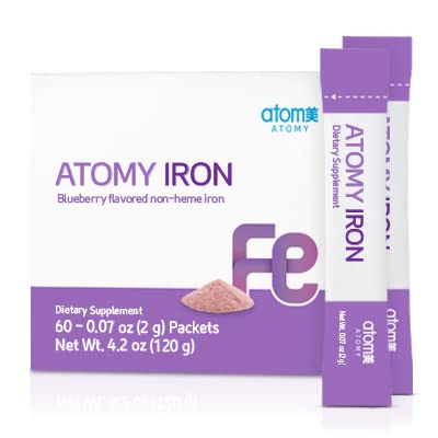 Generic A.T.O.M.Y. Iron Blueberry Non-heme Iron Supplement - 60 Packets