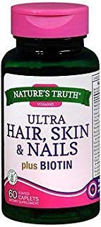 Nature's Truth Ultra Hair, Skin & Nails plus Biotin Caplets - 120 Count