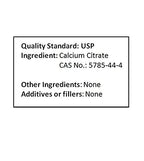 NuSci Calcium Citrate Powder Pure Bio-Available Form Calcium