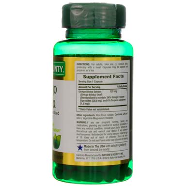 Nature's Bounty Ginkgo Biloba 120mg - 300 Capsules - image 8
