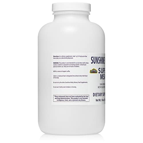 Sunshine Valley Super MSM Powder (Methylsulfonylmethane), Unflavored