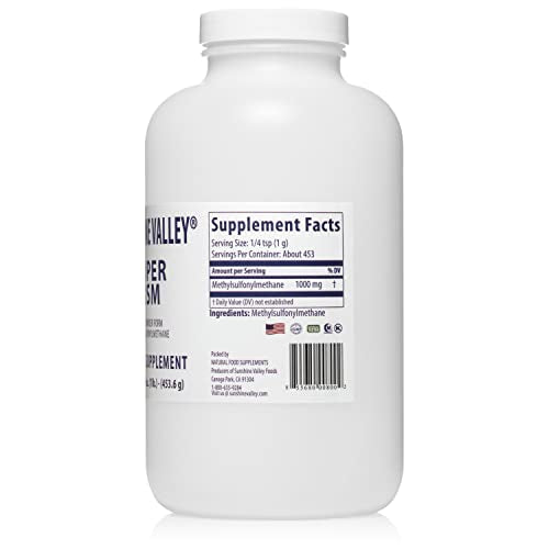 Sunshine Valley Super MSM Powder (Methylsulfonylmethane), Unflavored