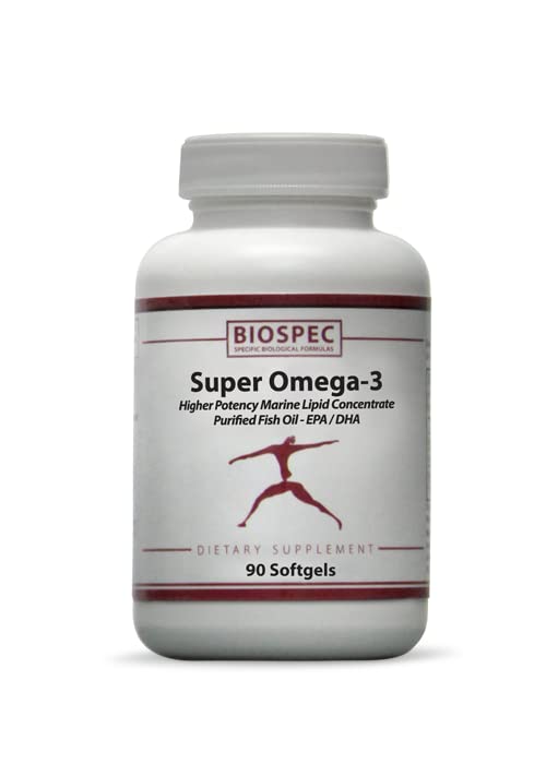 BIOSPEC NUTRITIONALS Super Omega-3 Concentrated EPA/DHA - 90 Softgels